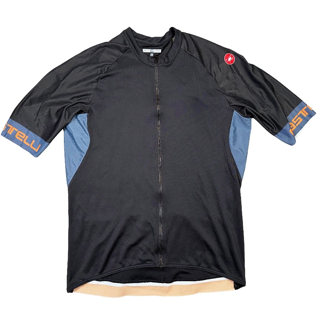Castelli Men’s Entrata Cycling Mtb Road Bike Jersey Quarter Length Sleeve Xxl